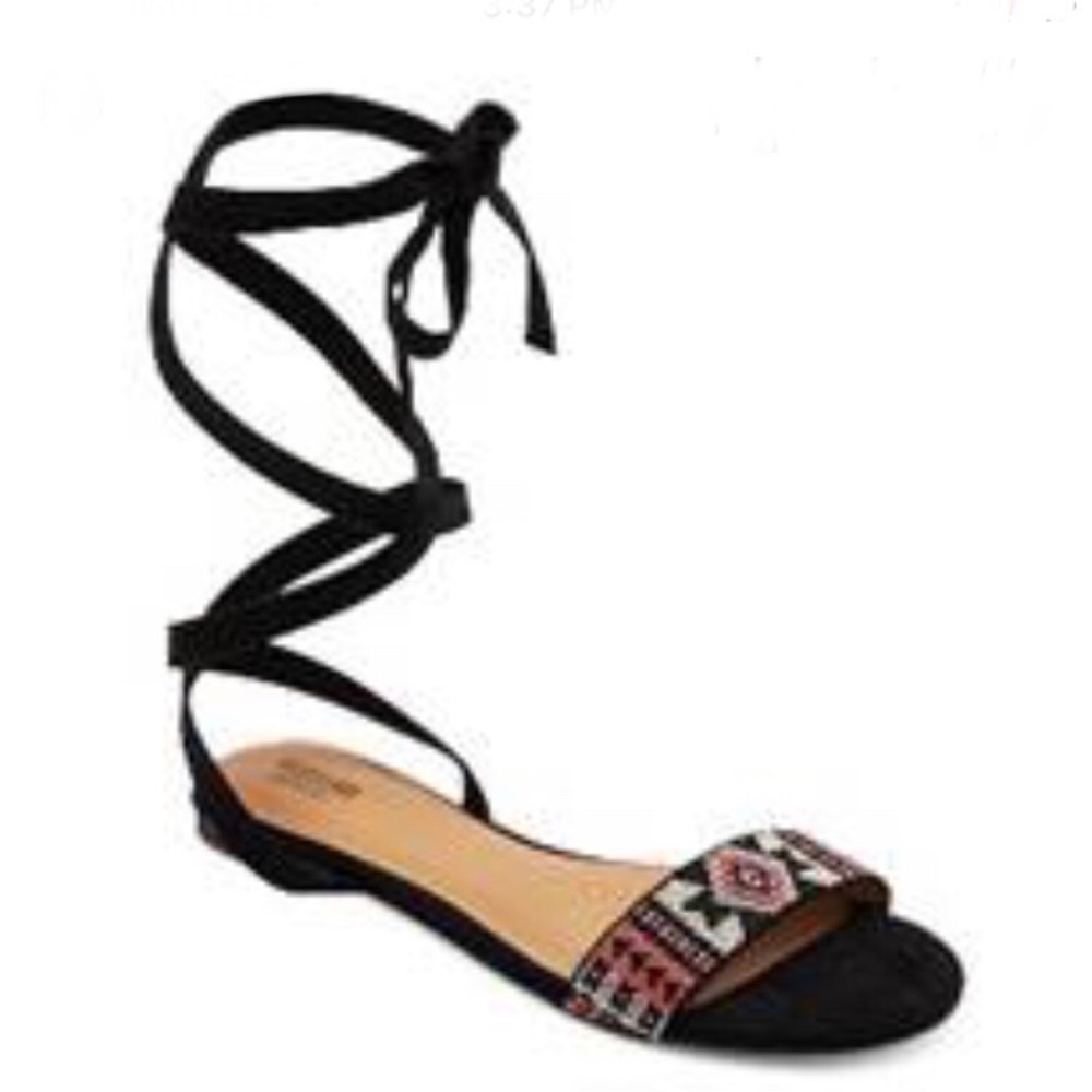 Mossimo Supply Co Joanna Ankle Wrap Sandals